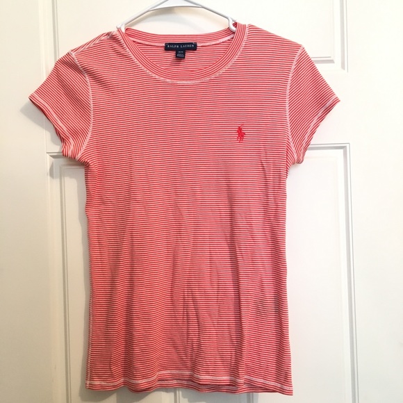Ralph Lauren red and white striped t-shirt! ββββ - Picture 2 of 3